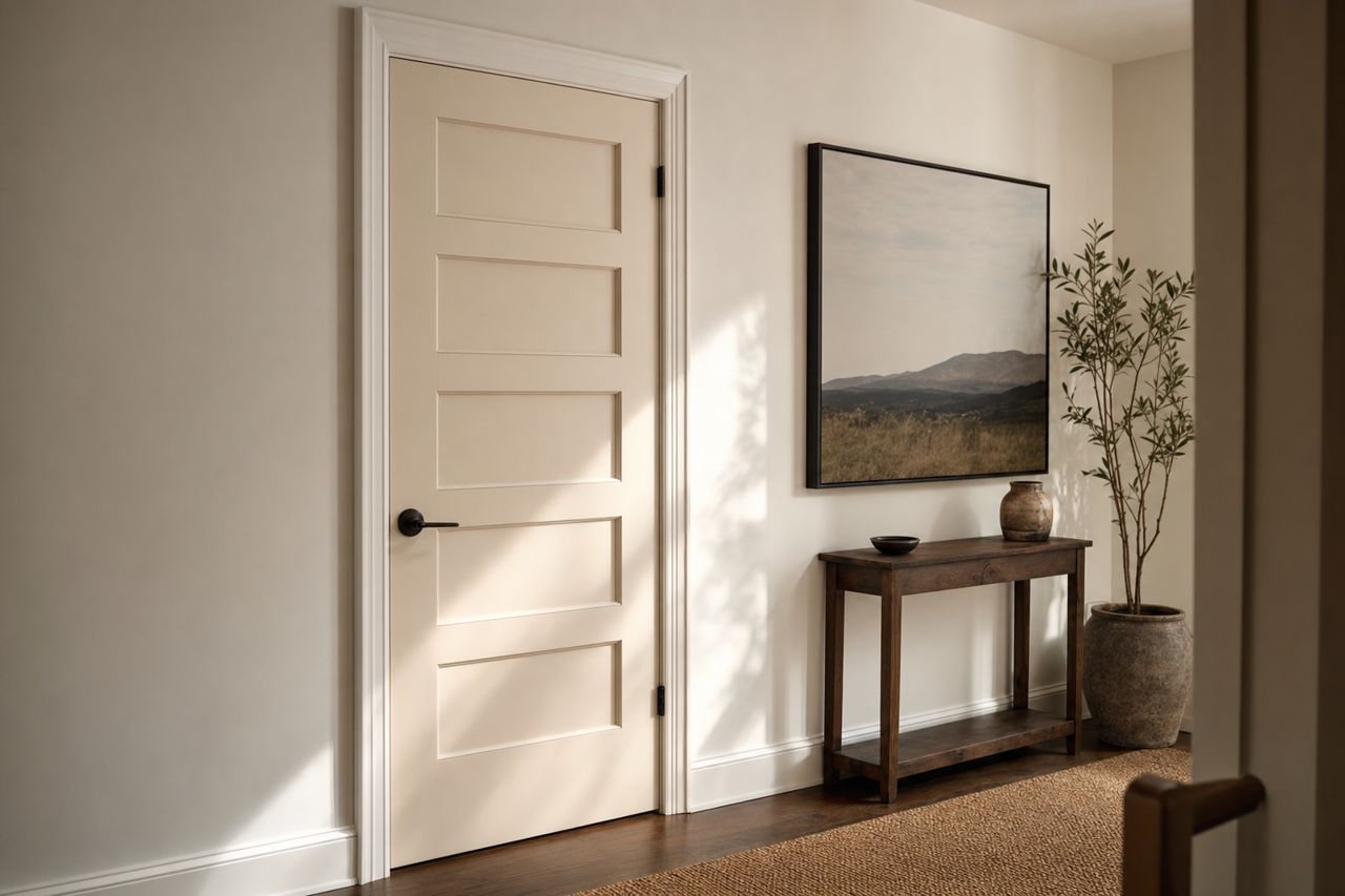 Vanilla Steam by Valspar on interior-doors