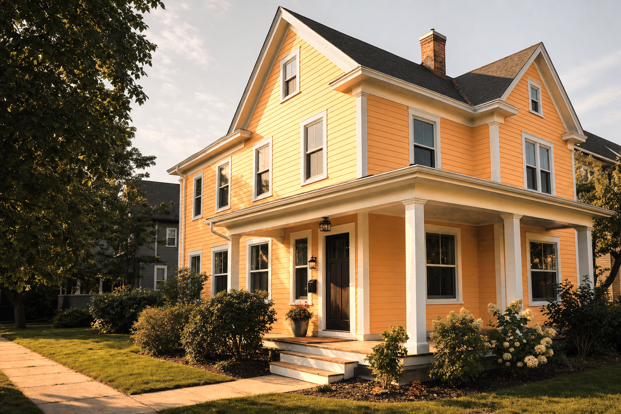 Toasted Honey by Valspar on exterior