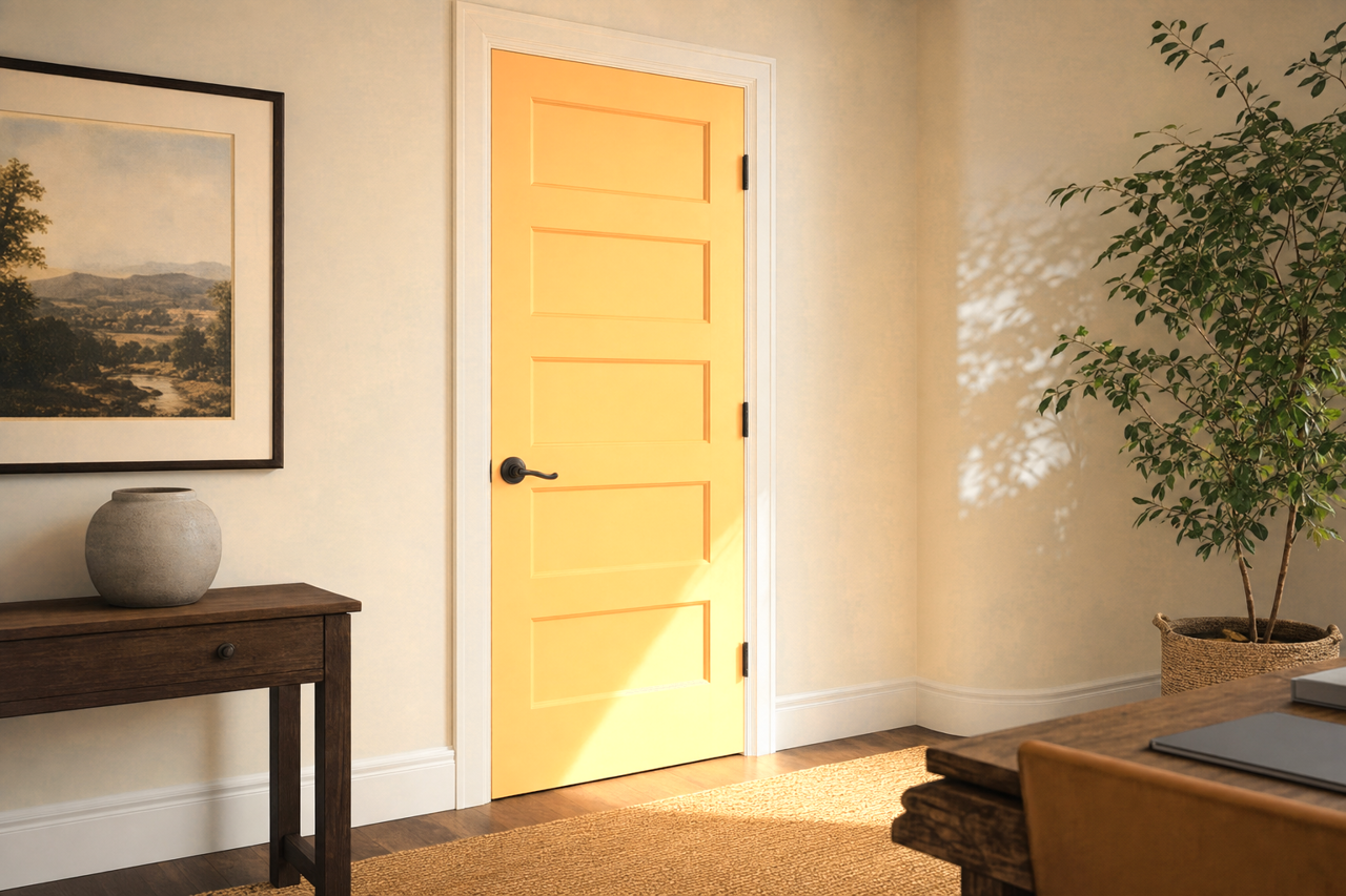 Hayloft by Valspar on interior-doors