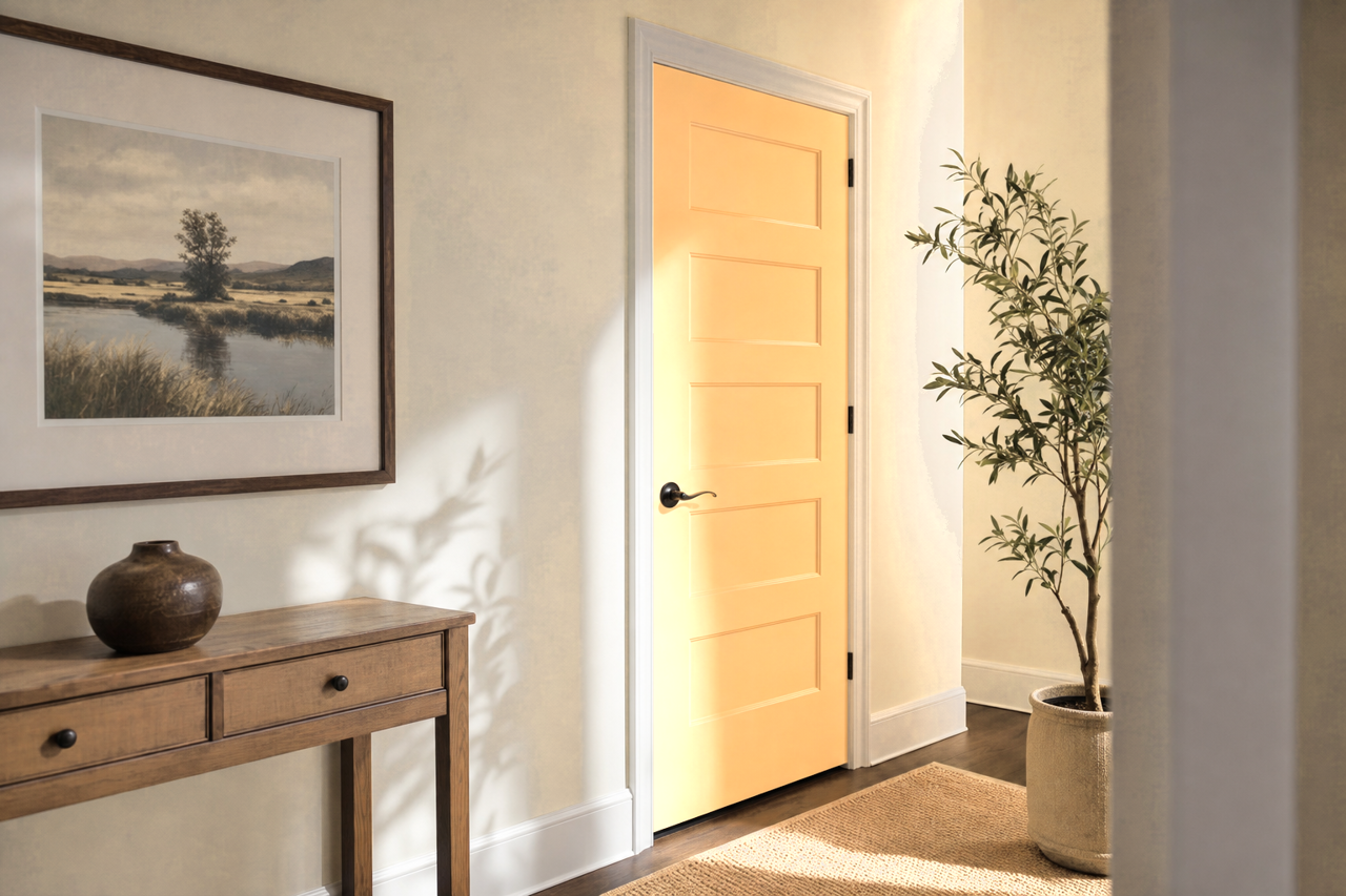 Iced Tea by Valspar on interior-doors