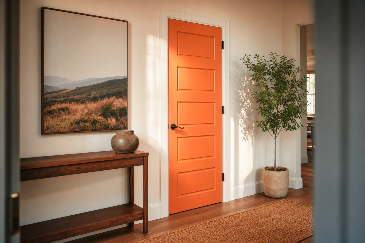 Roasted Squash by Valspar on interior-doors