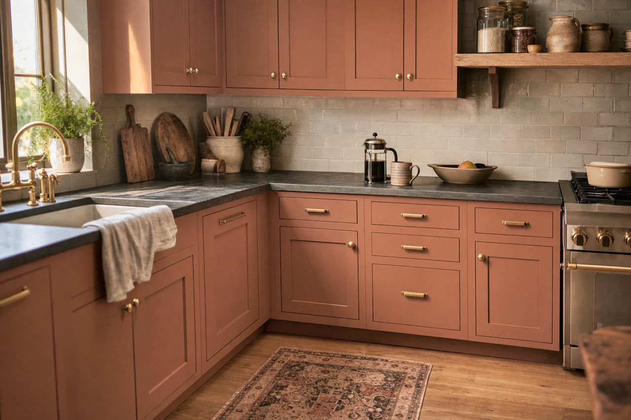Woodland by Valspar on cabinets