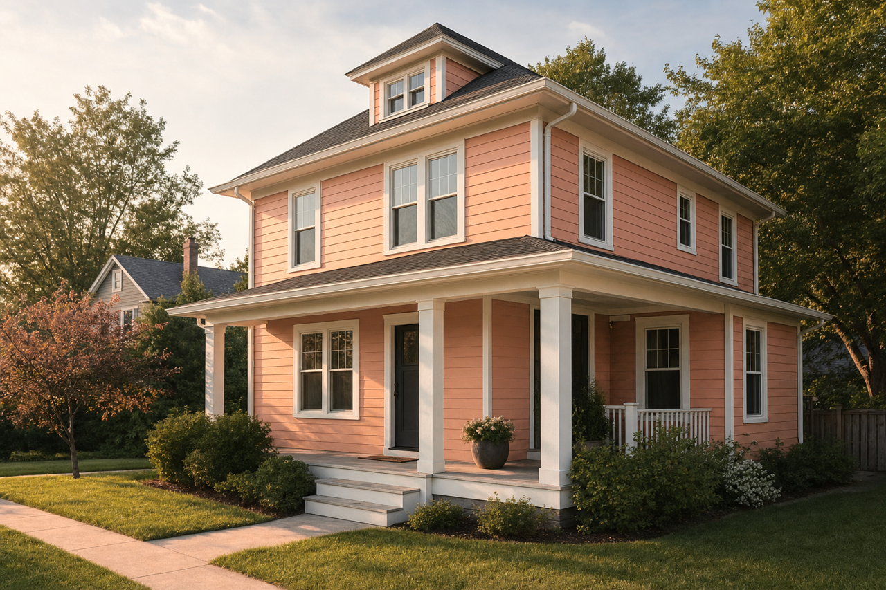 Greek Amber by Valspar on exterior