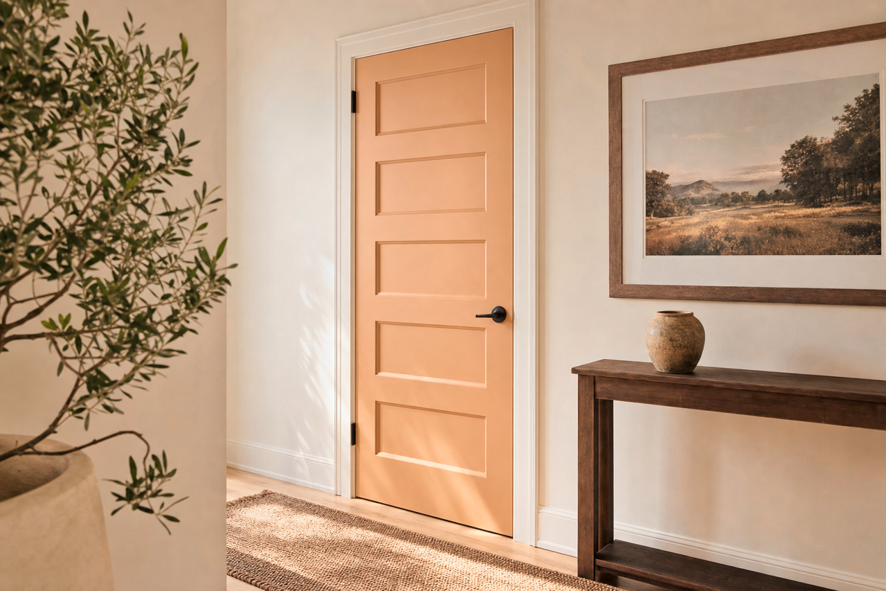 Sweet Cardamom by Valspar on interior-doors