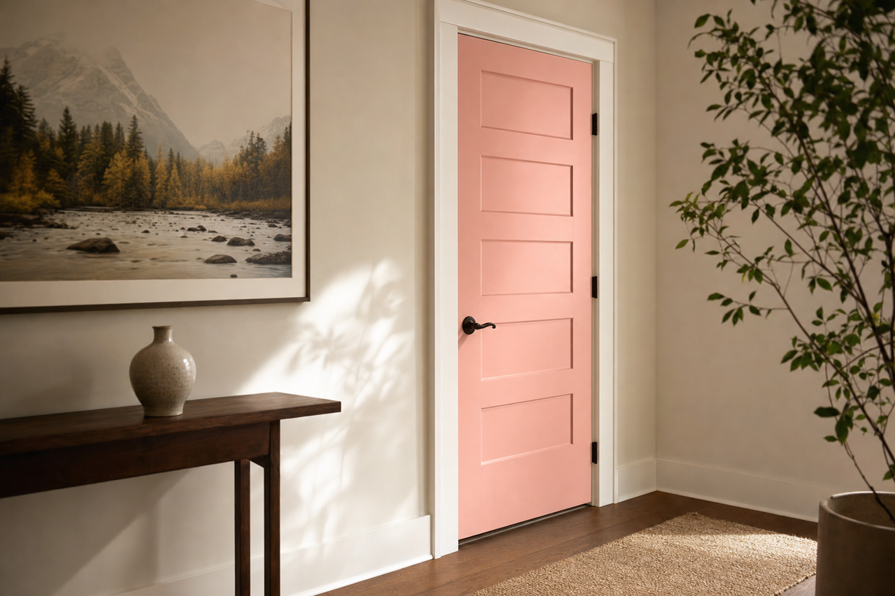 Authentic by Benjamin Moore on interior-doors