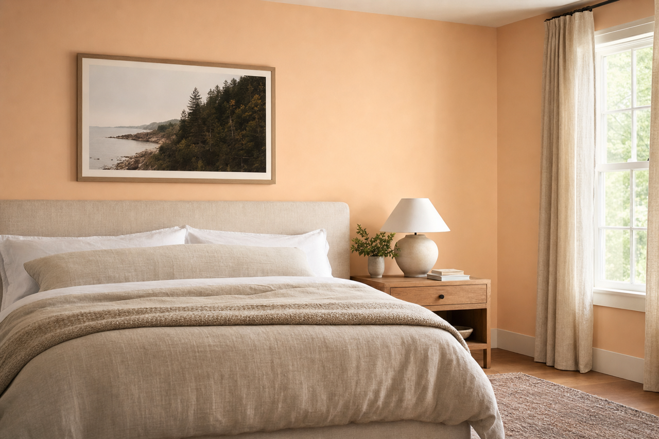 French Cream by Valspar on interiors