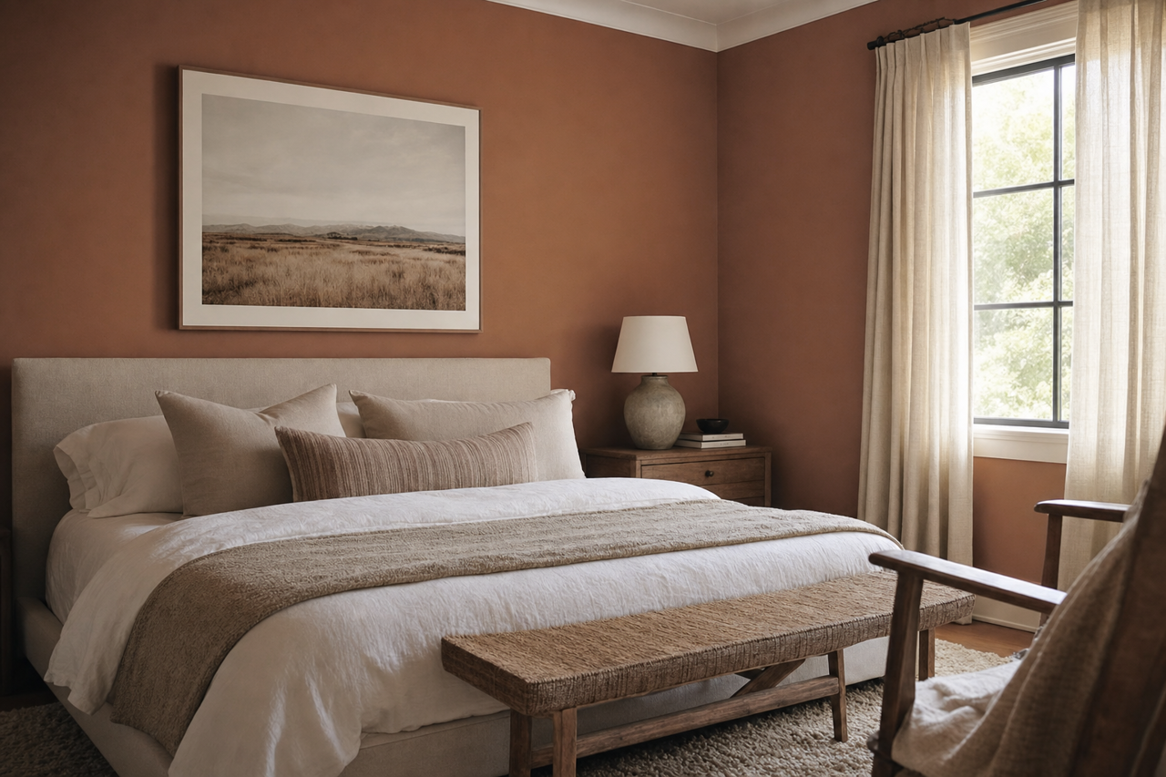 Chocolate Sauce by Valspar on interiors