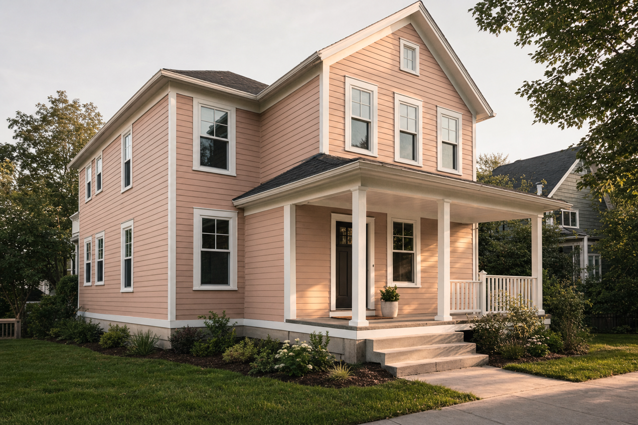 Cinnamon Brulee by Valspar on exterior