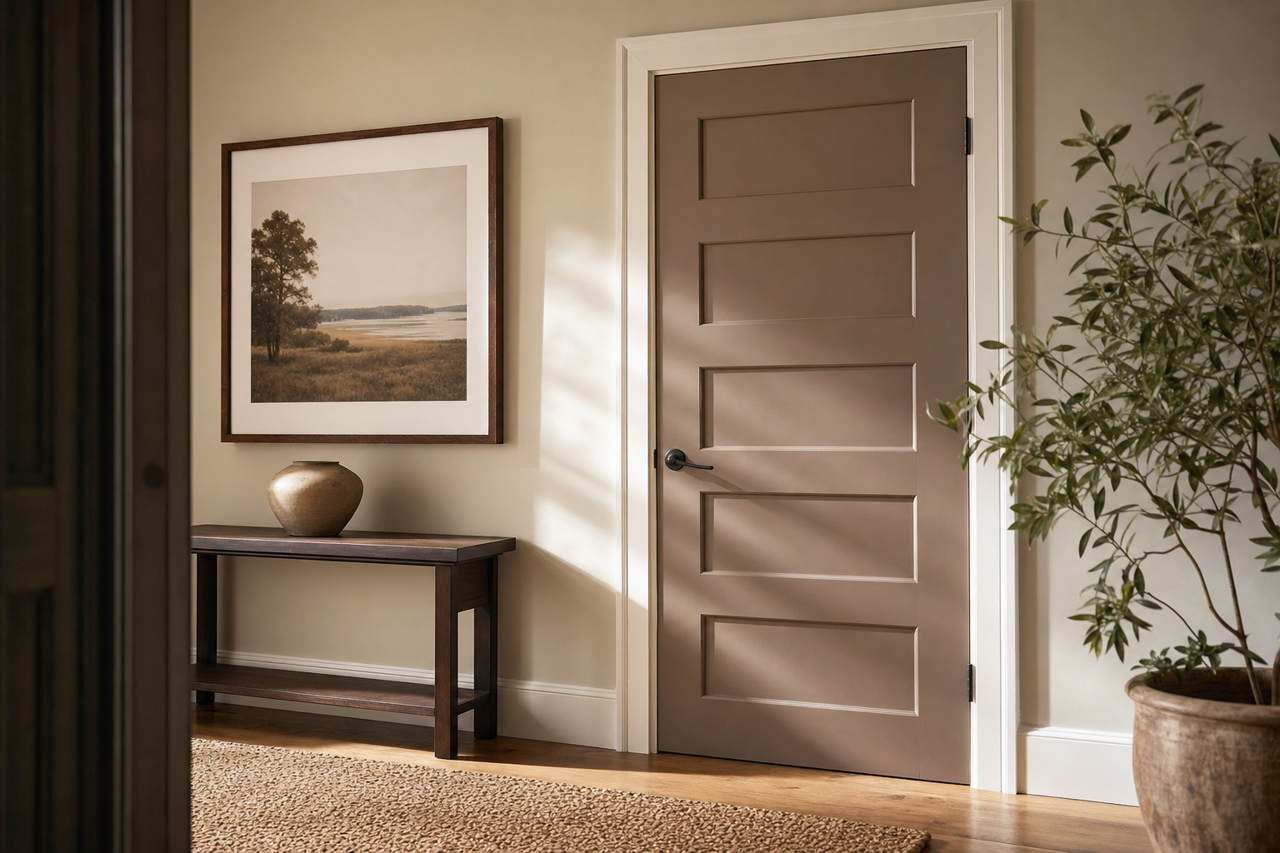 Mudslide by Valspar on interior-doors