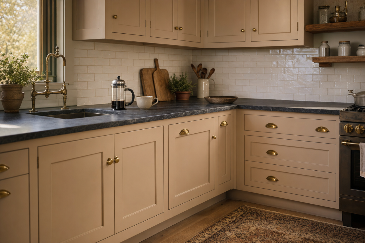 Timber Dust by Valspar on cabinets