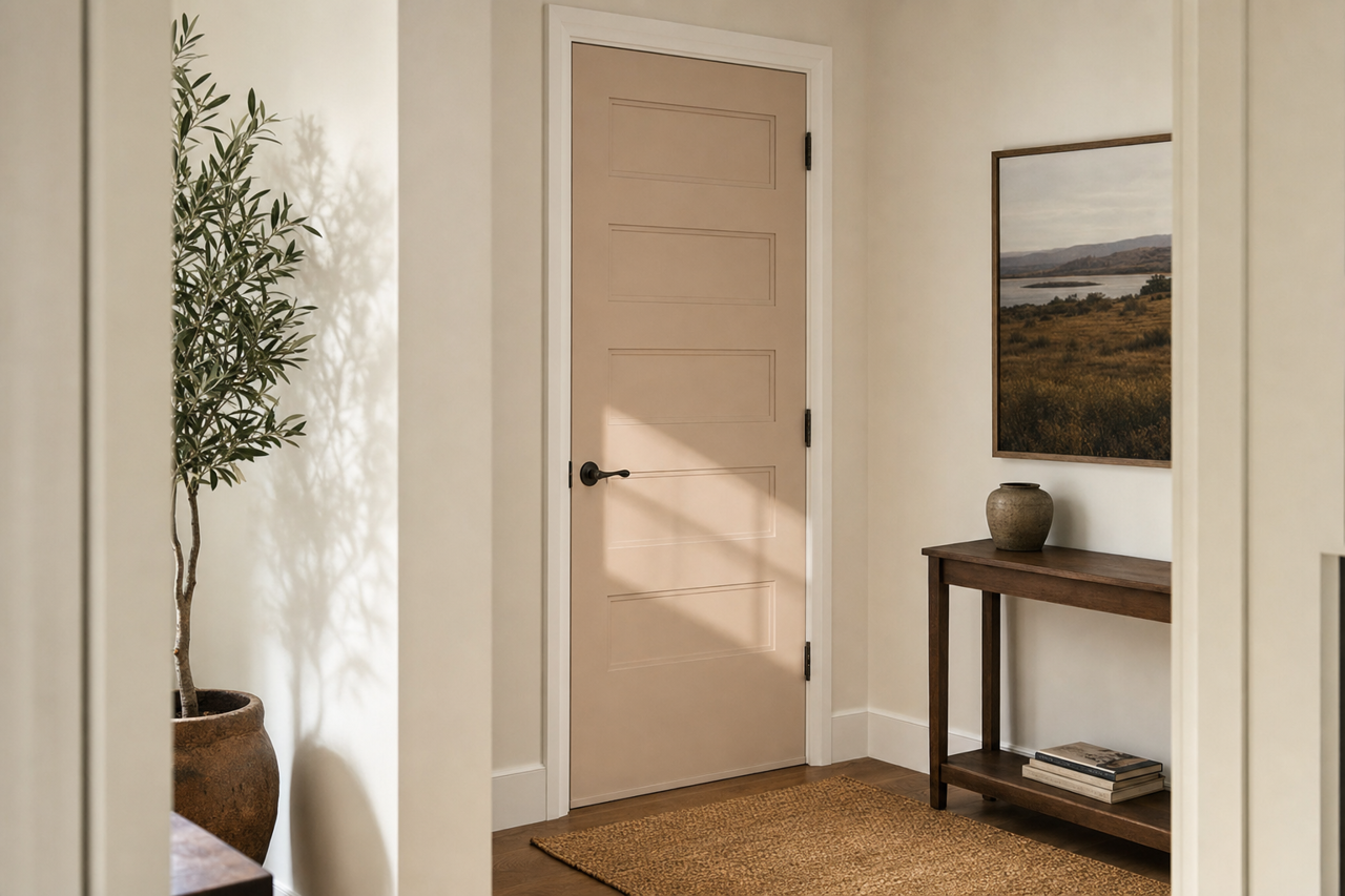 Timber Dust by Valspar on interior-doors