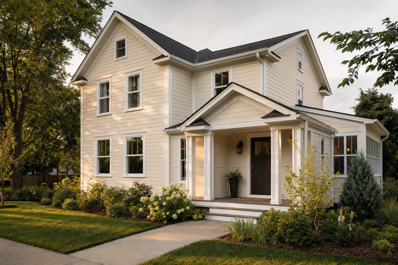 Coconut Milk by Valspar on exterior