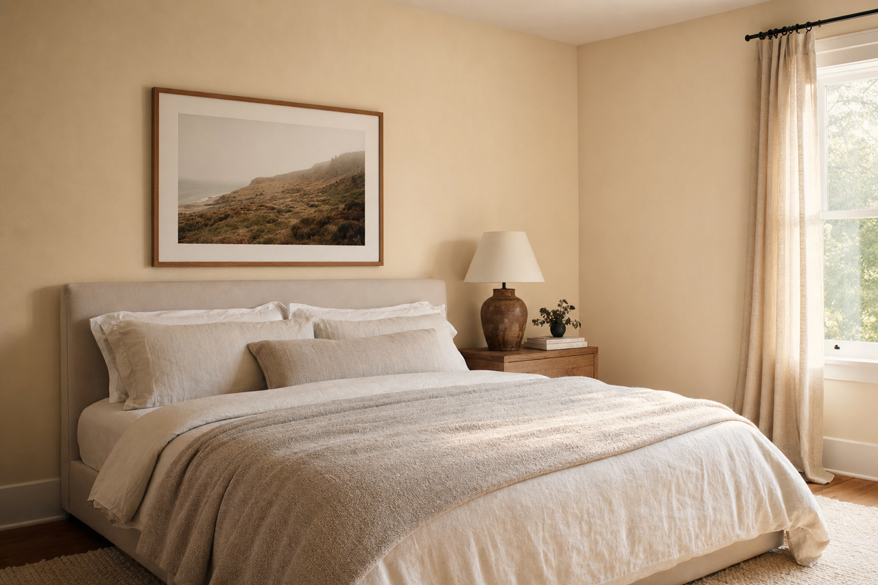 Coconut Milk by Valspar on interiors
