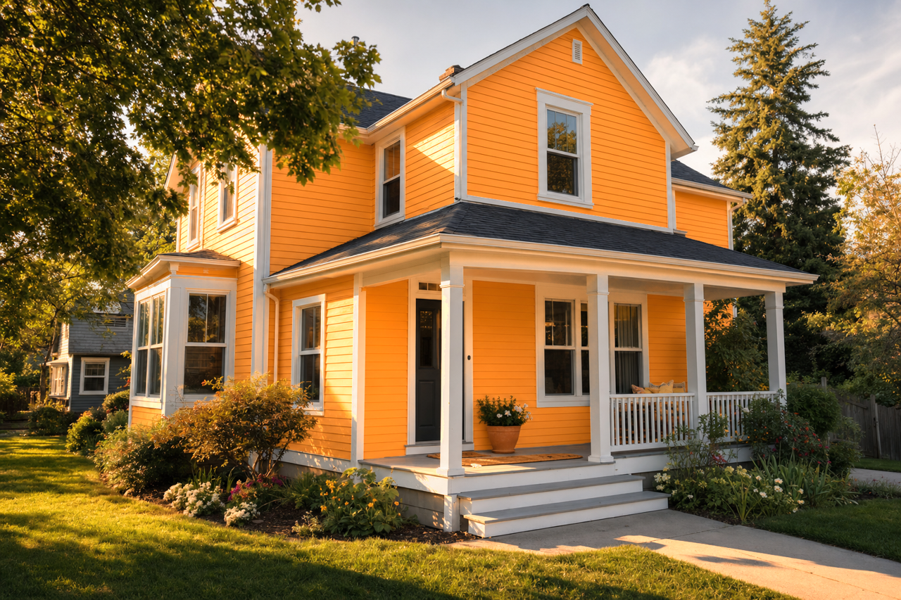 Buttercup Squash by Valspar on exterior
