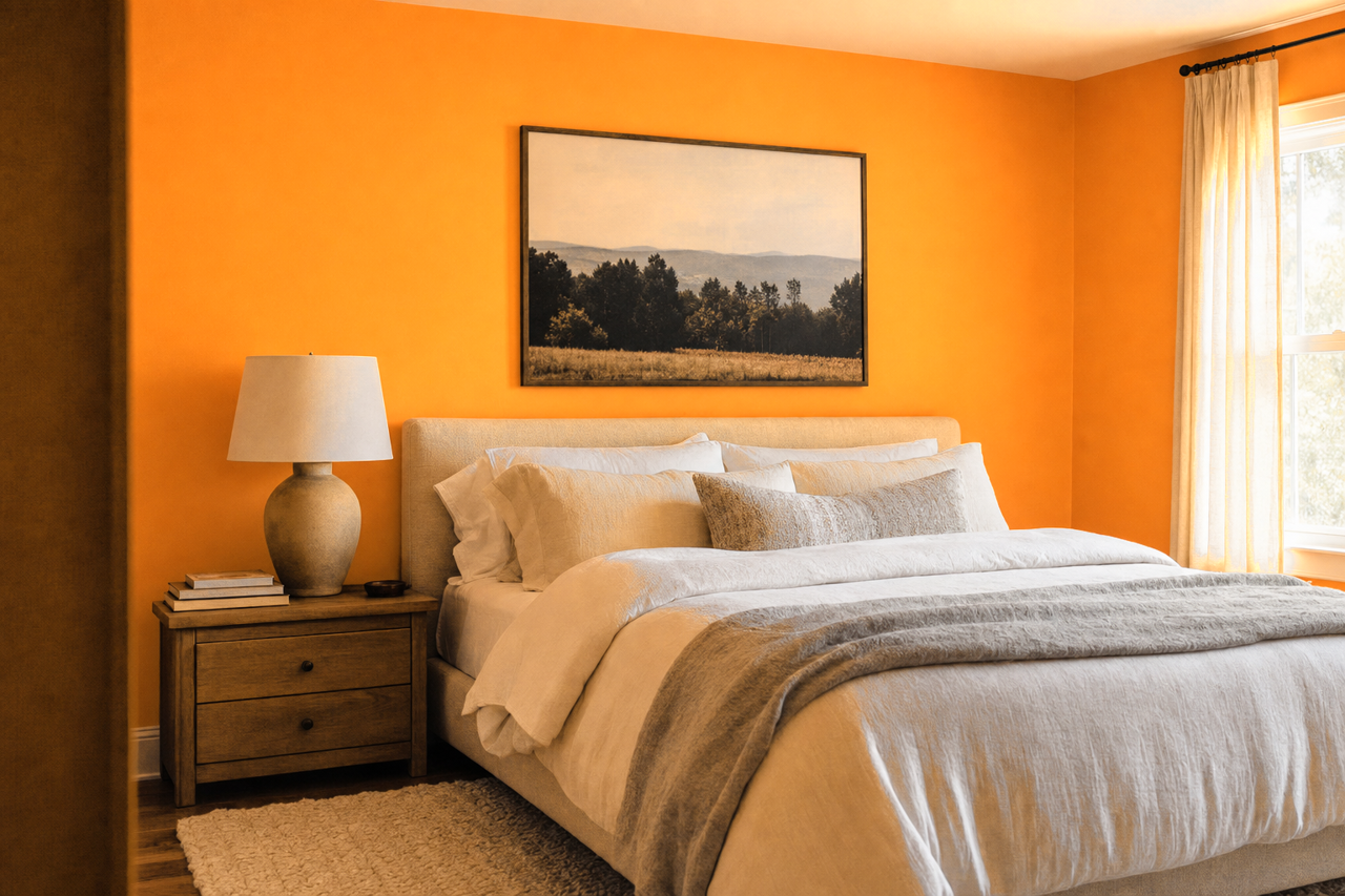Buttercup Squash by Valspar on interiors