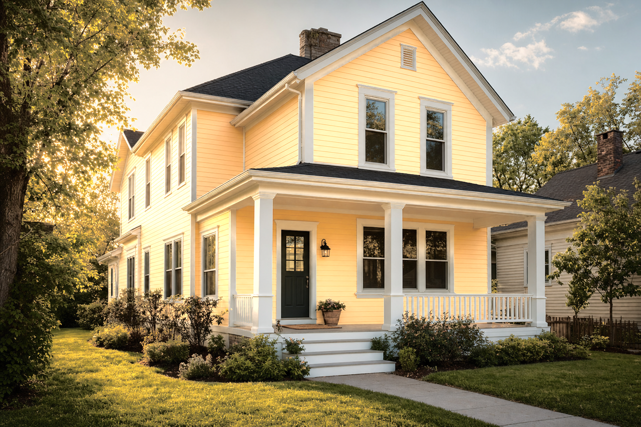 Whipped Apricot by Valspar on exterior