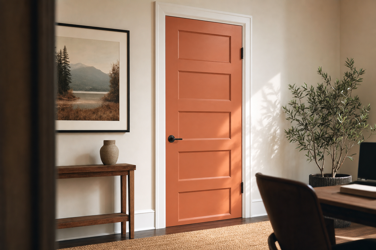 Cattle Drive by Valspar on interior-doors