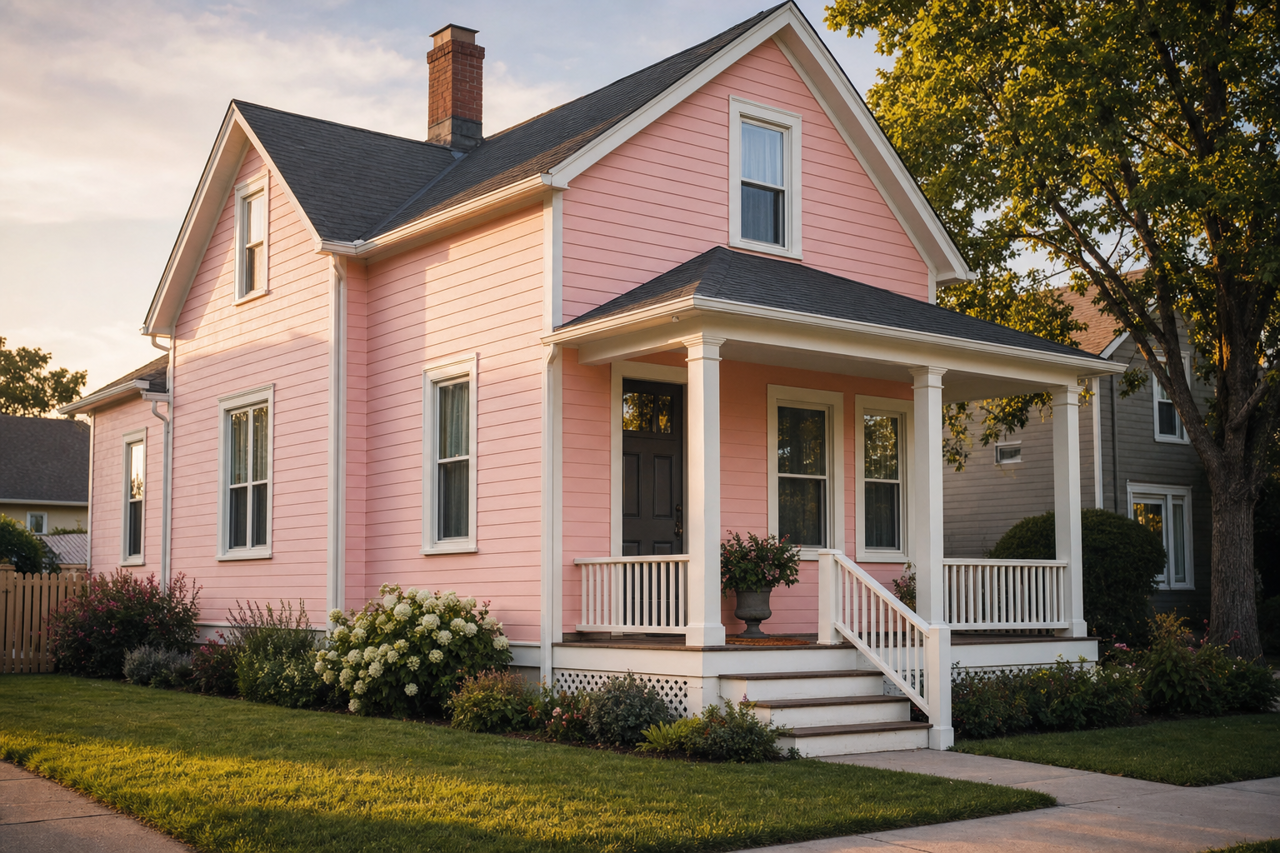 Pastel by Benjamin Moore on exterior