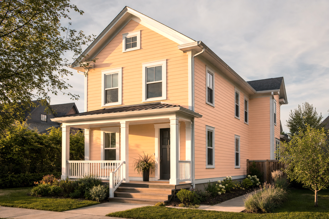 Caramel Sugar by Valspar on exterior