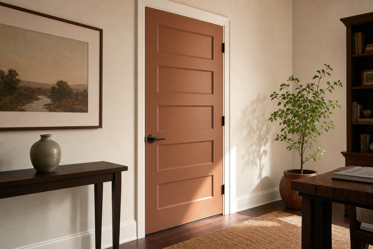 Rustic Earth by Valspar on interior-doors