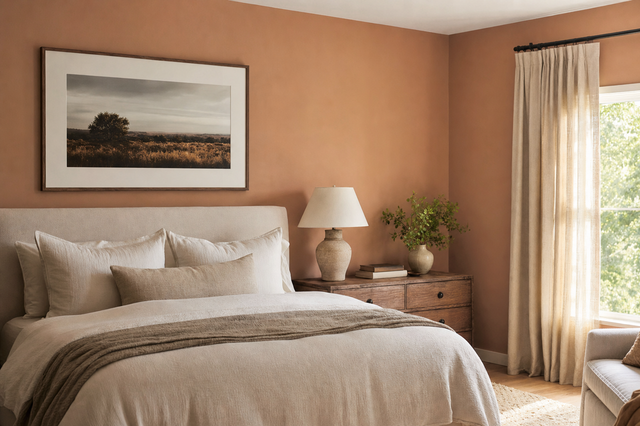 Rustic Oak by Valspar on interiors