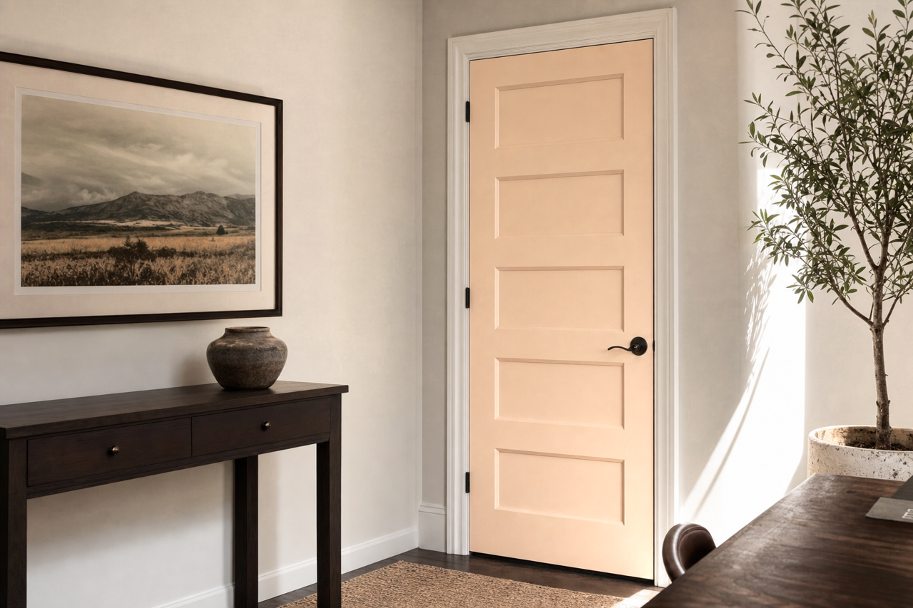 Sahara Sands by Valspar on interior-doors