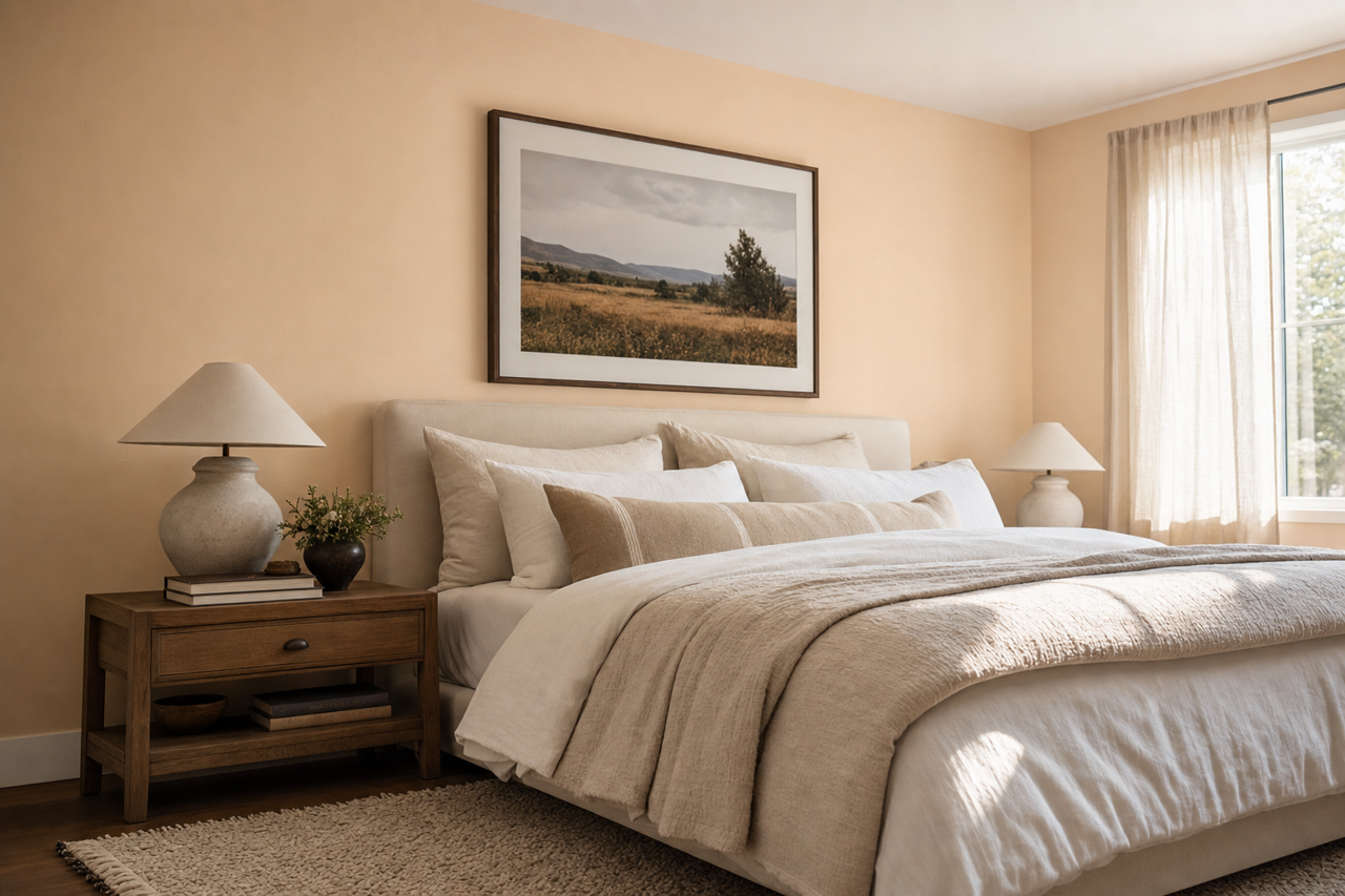 Cake Batter by Valspar on interiors