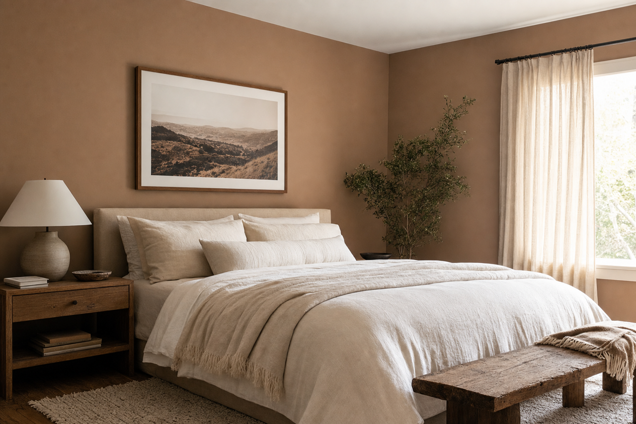 Milk Chocolate by Valspar on interiors