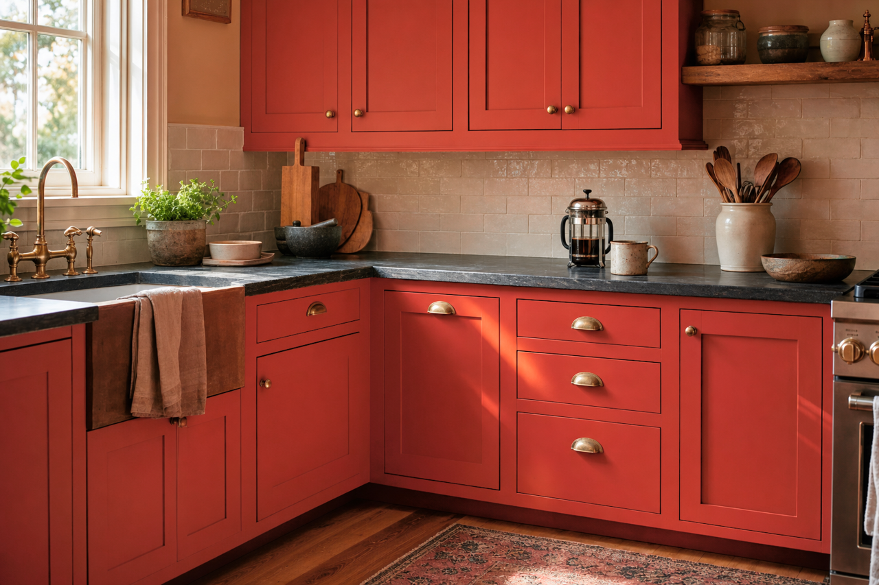 Ravishing by Benjamin Moore on cabinets
