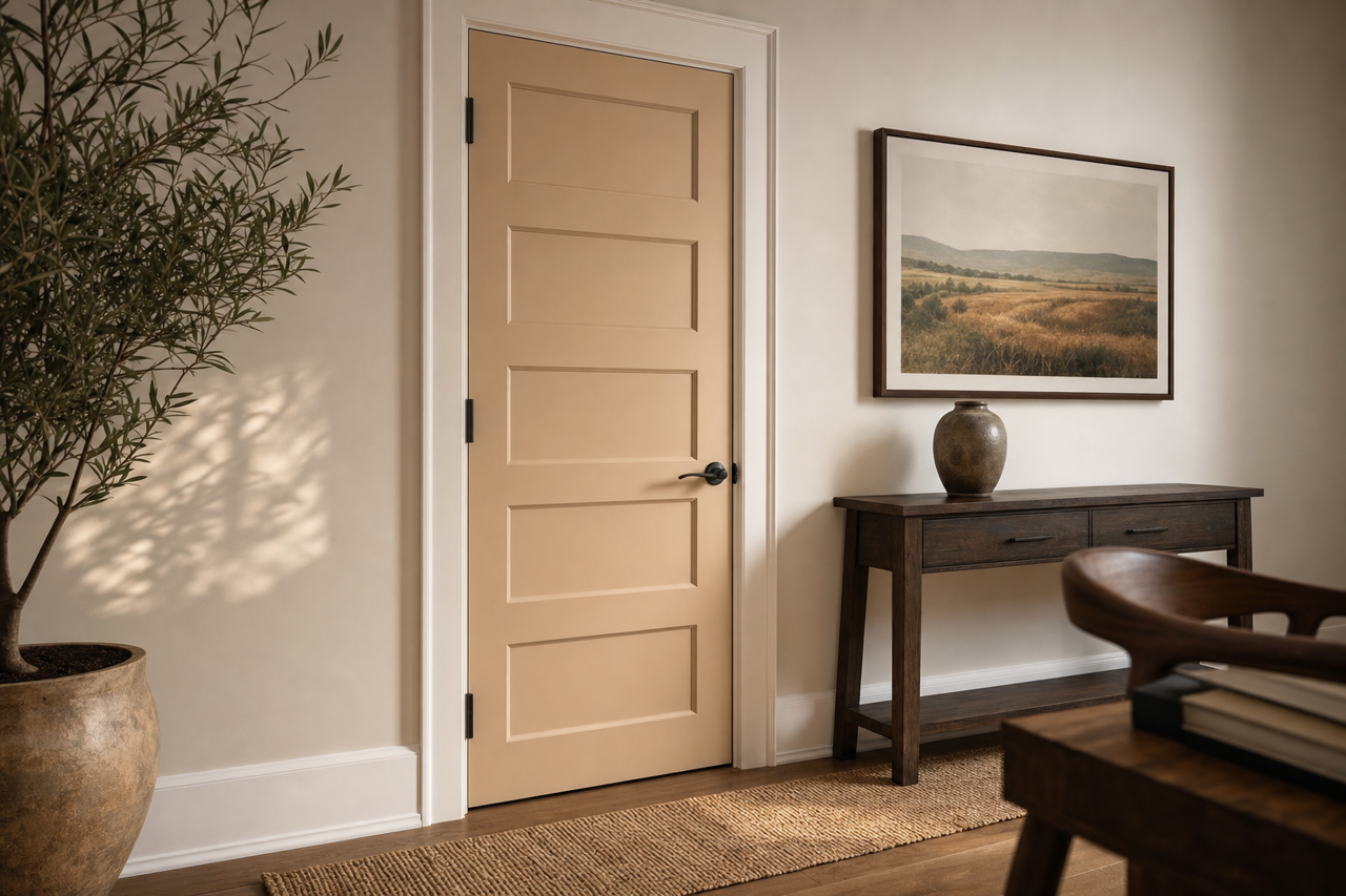 Mesa Tumbleweed by Valspar on interior-doors