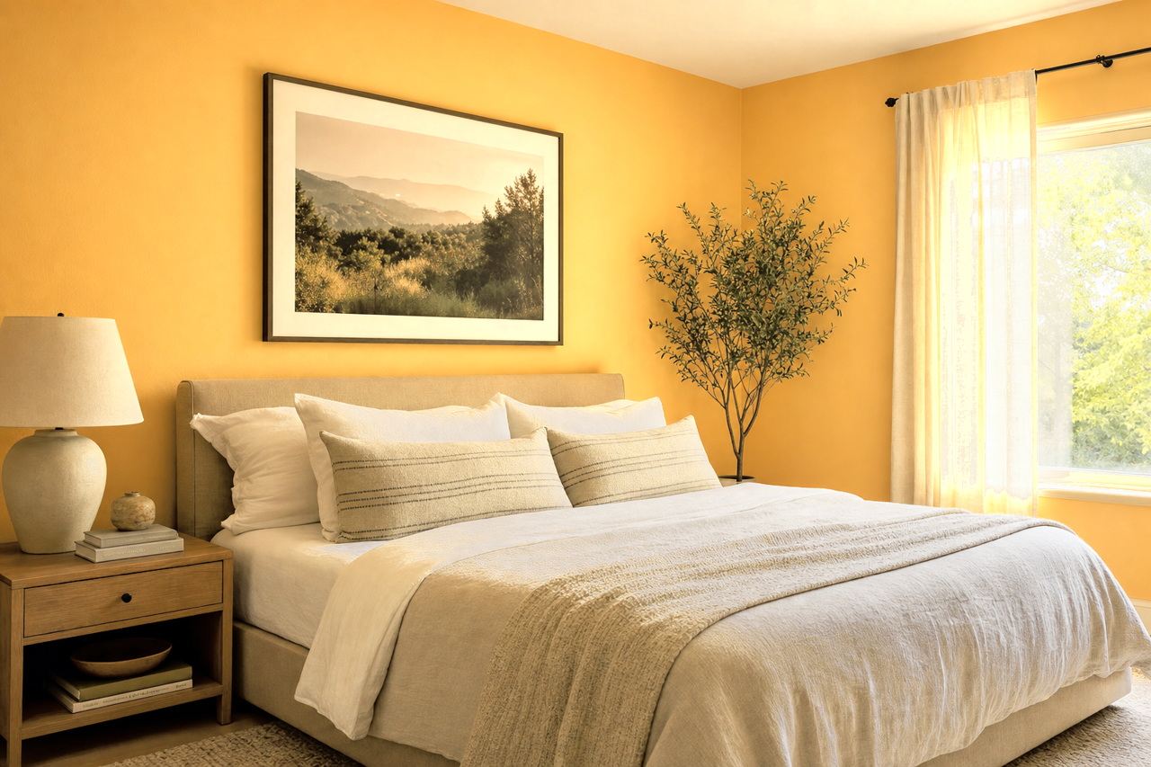 Bask in the Glow by Valspar on interiors