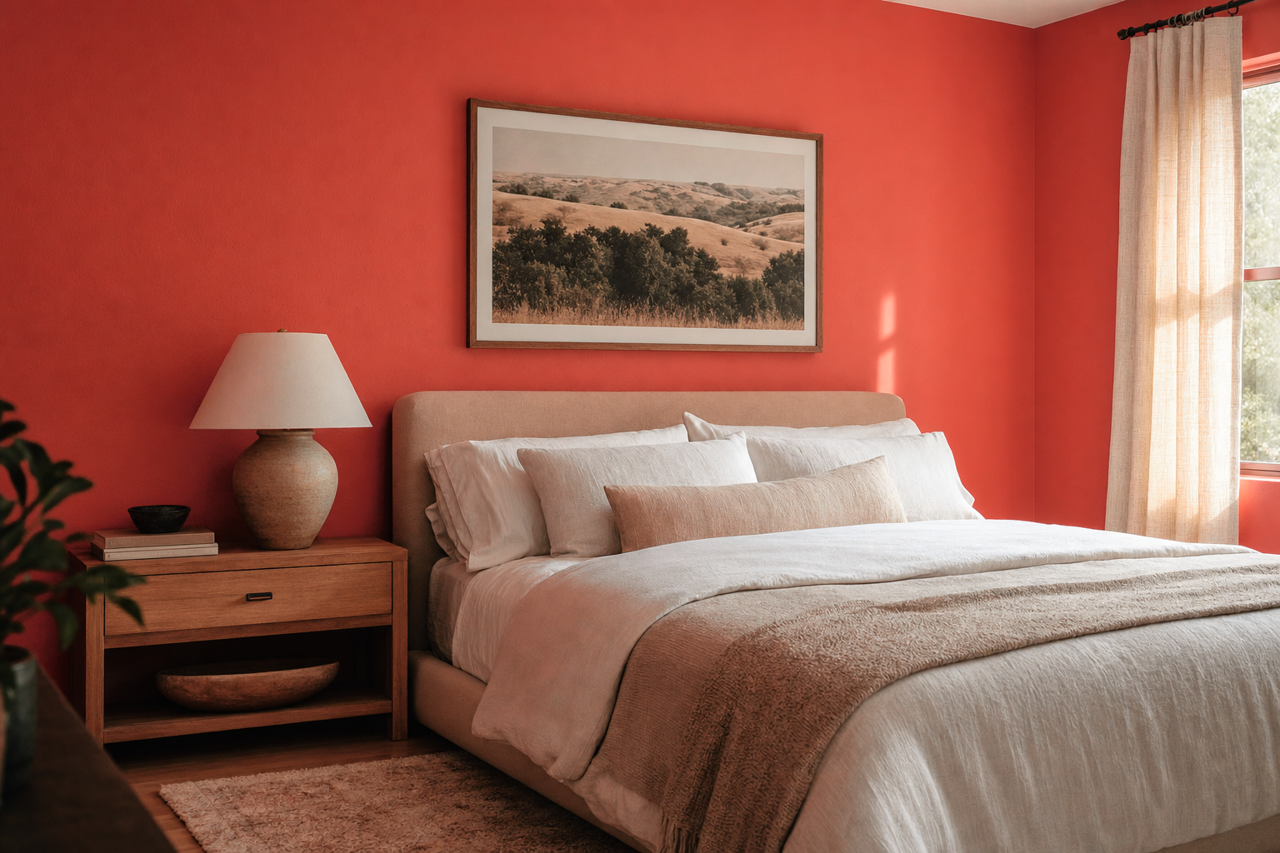 Claret by Benjamin Moore on interiors