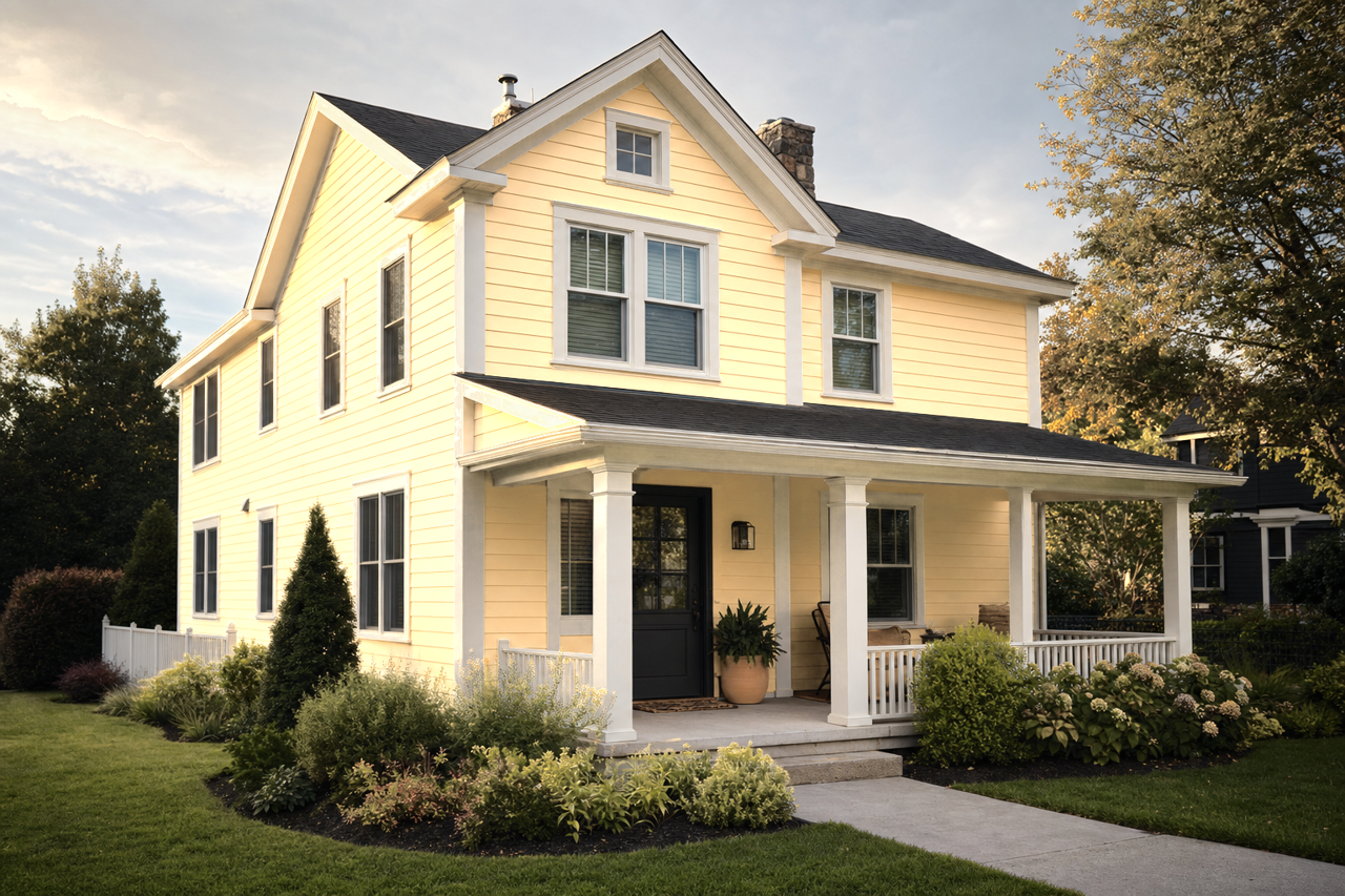 Spun Honey by Valspar on exterior