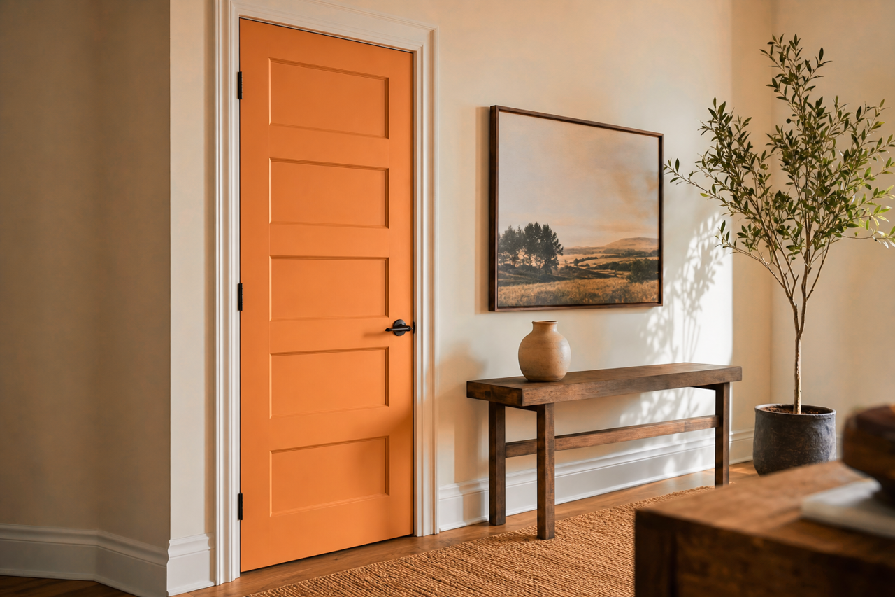 Coffee Whip by Valspar on interior-doors