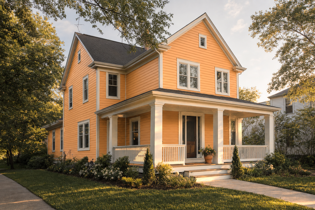 Toasted Coffee by Valspar on exterior