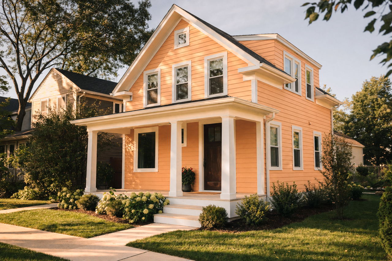 Butterscotch Sundae by Valspar on exterior