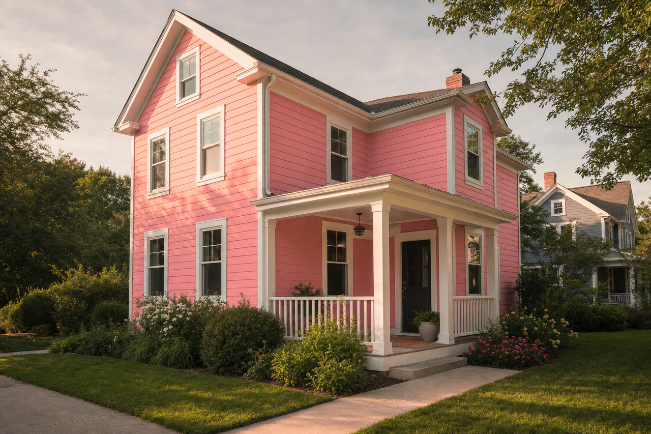 Hydrangea by Benjamin Moore on exterior