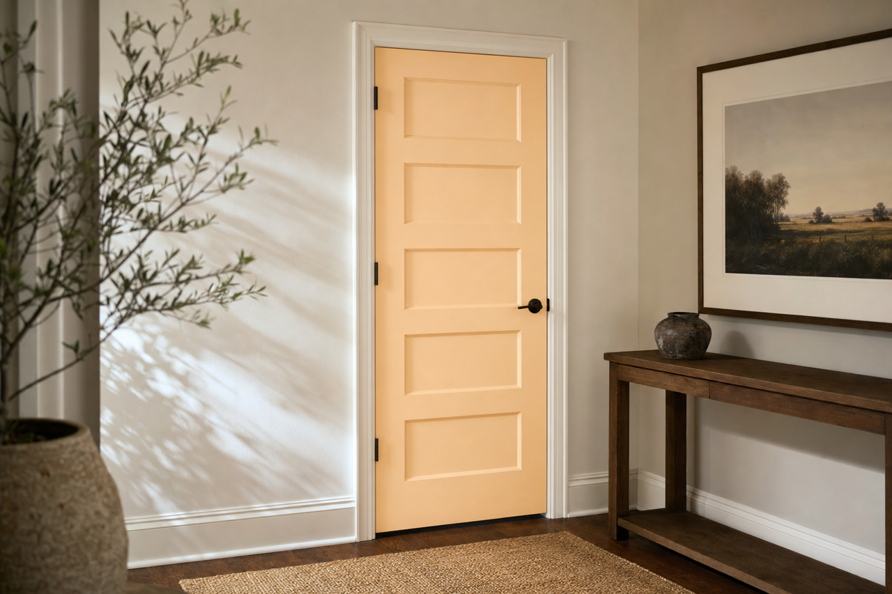 Almond Whip by Valspar on interior-doors