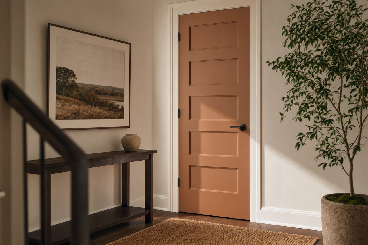 Natural Cork by Valspar on interior-doors