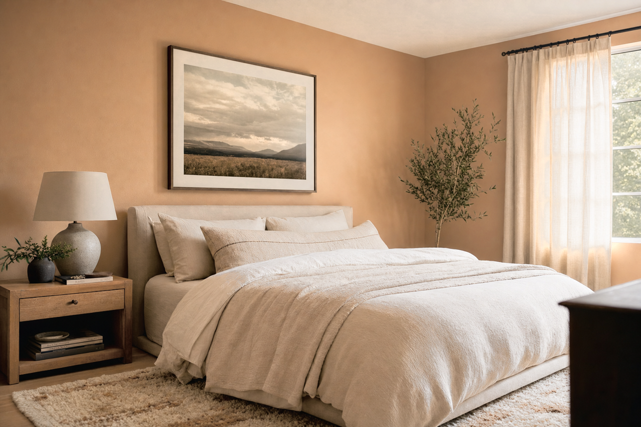 Friendly Tan by Valspar on interiors
