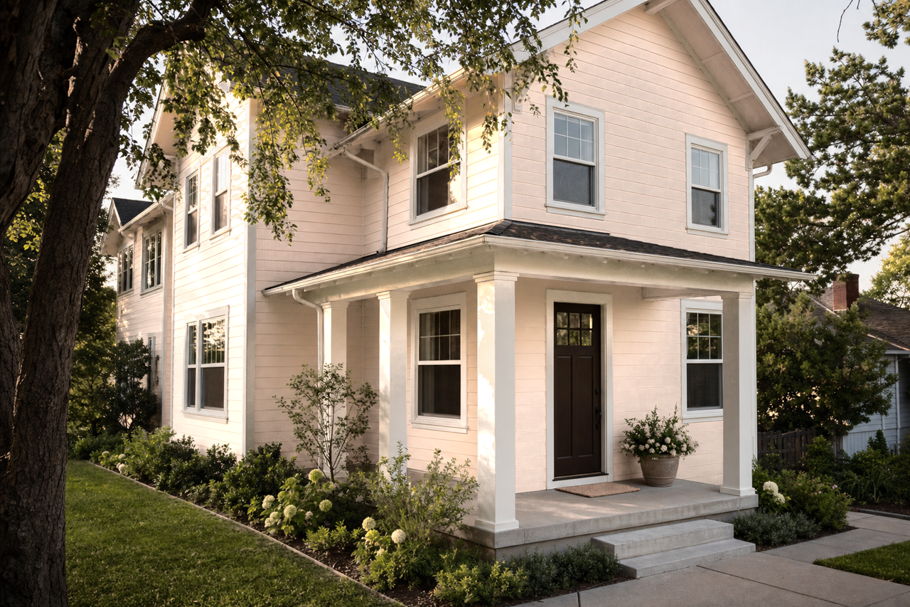 Strawberry Malt by Valspar on exterior