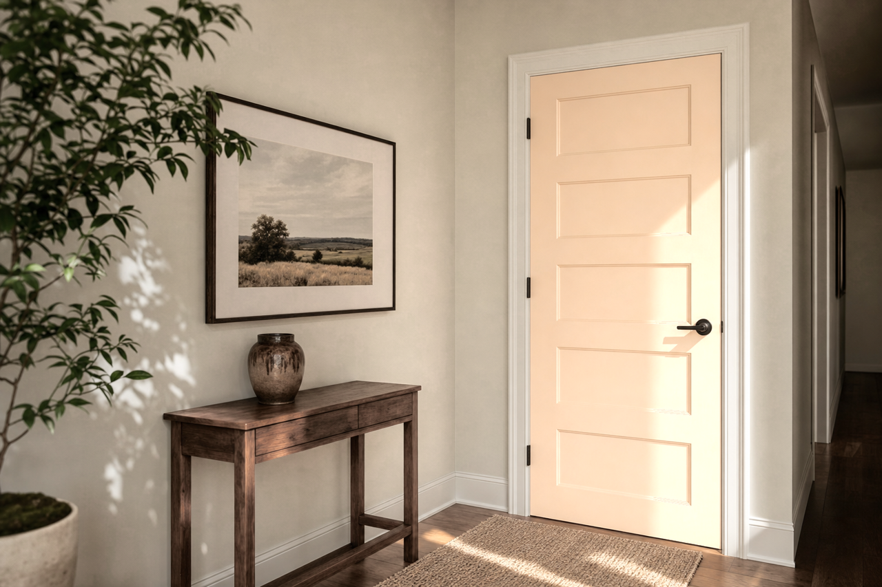 Strawberry Malt by Valspar on interior-doors