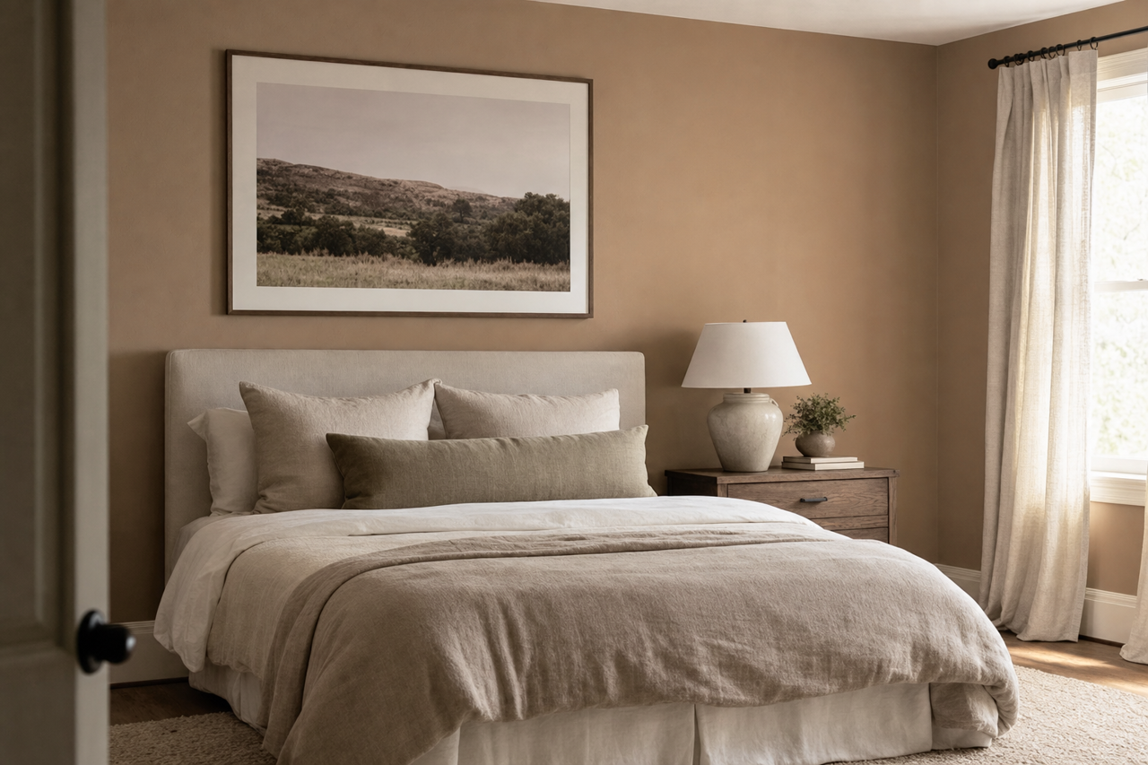 Caramelized Onion by Valspar on interiors