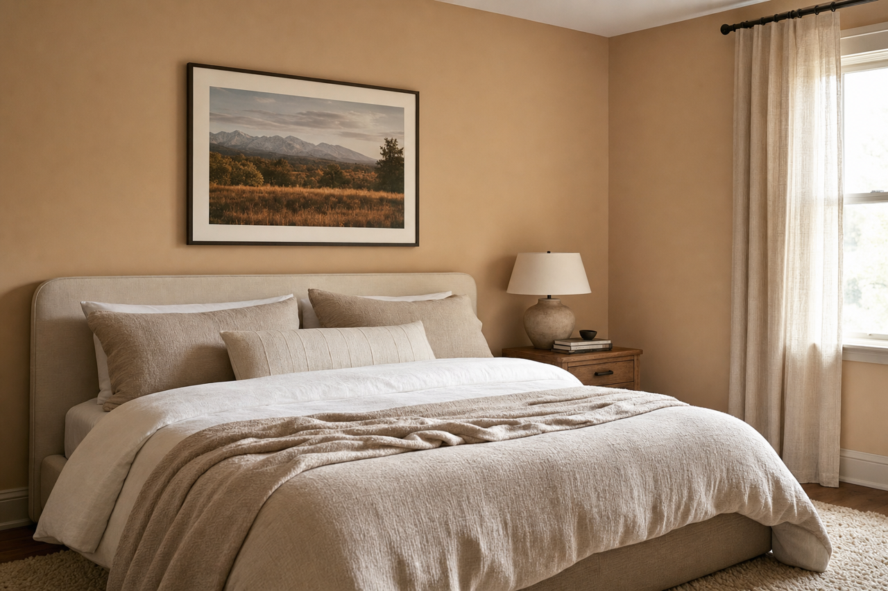 Faint Maple by Valspar on interiors