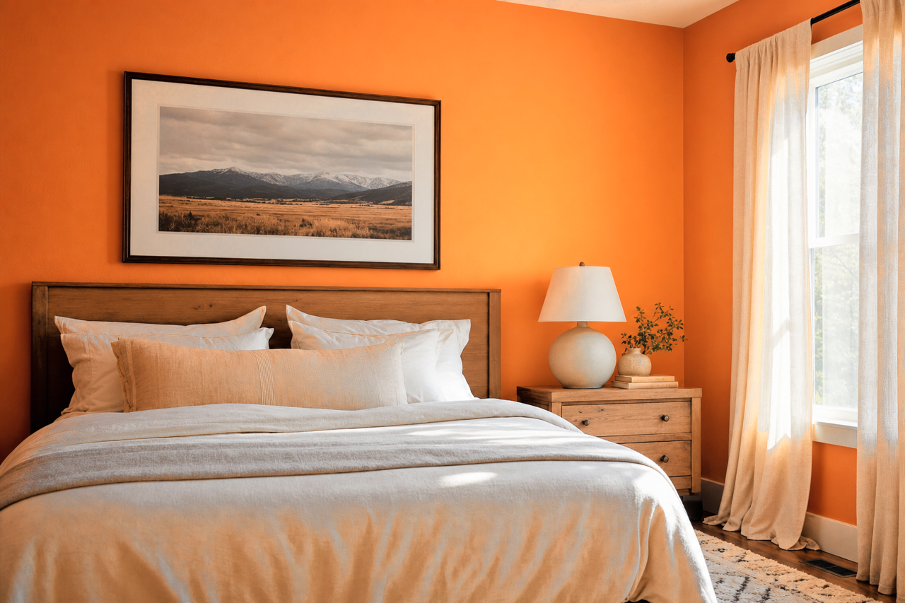Fresh Persimmons by Valspar on interiors