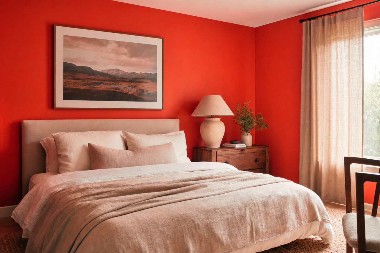 Salsa by Benjamin Moore on interiors
