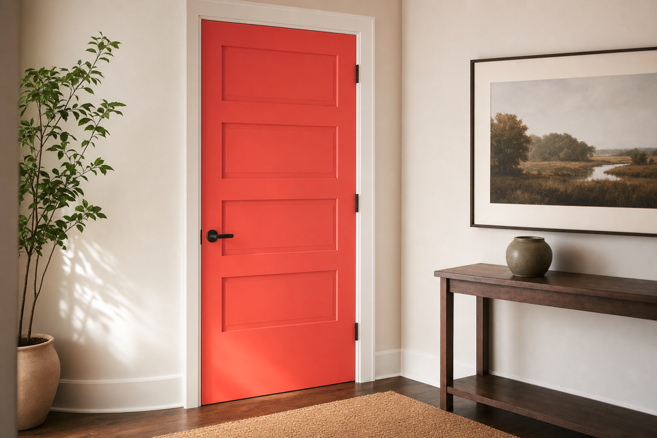 Dark by Benjamin Moore on interior-doors