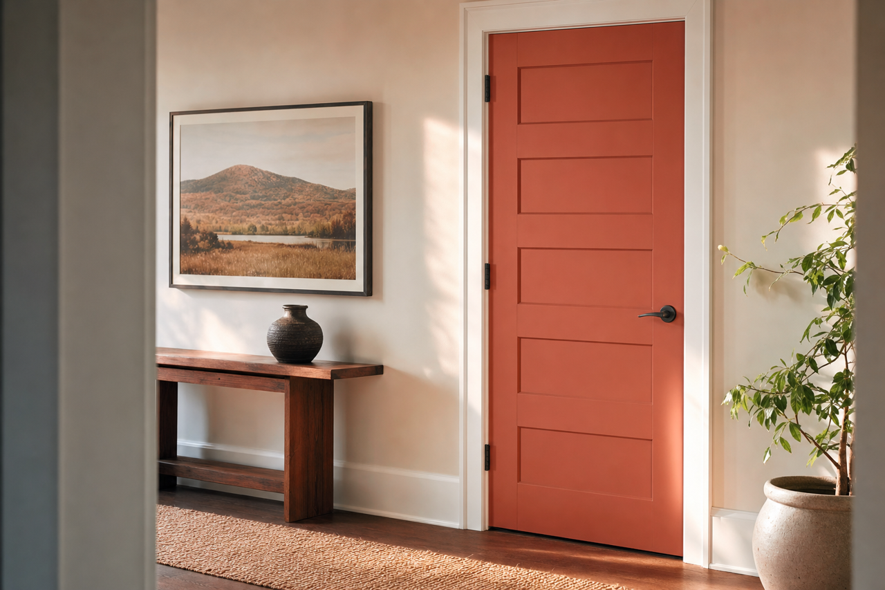 Fall Leaf by Valspar on interior-doors