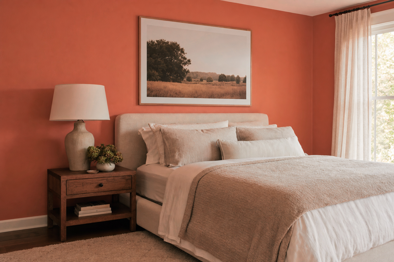 Fall Leaf by Valspar on interiors