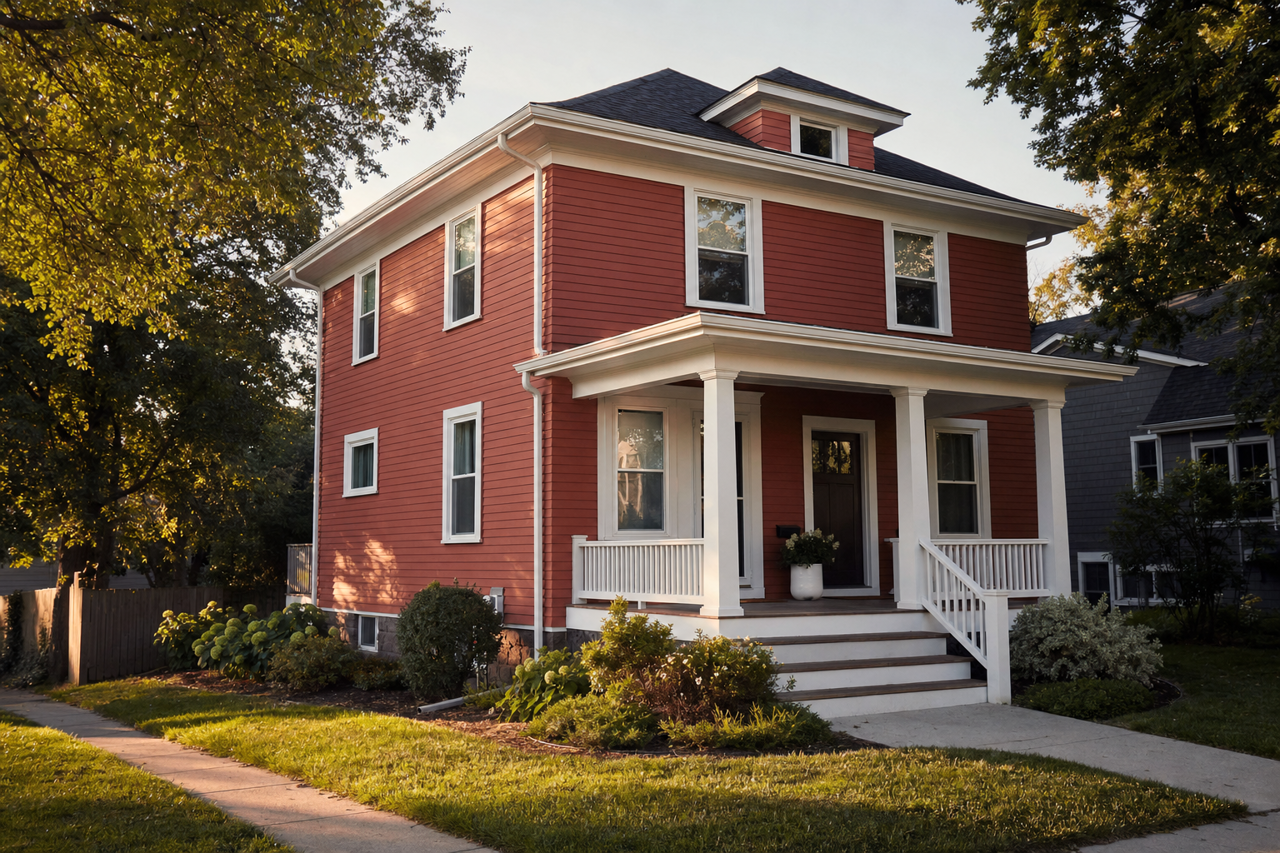 Autumn Russet by Valspar on exterior